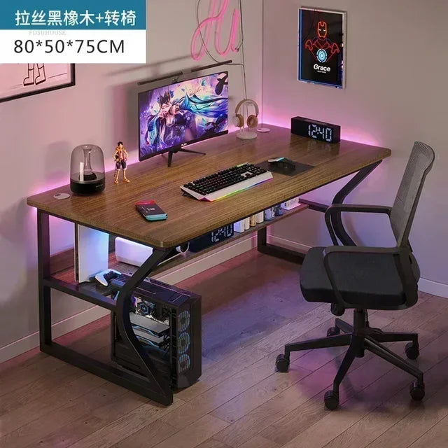 Home Bedroom Workbench Gaming Tables Simple Dormitory Desktop Computer Desks Office Furniture Student Study Writing PC Desk GM