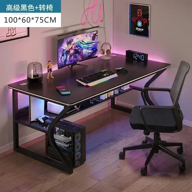 Home Bedroom Workbench Gaming Tables Simple Dormitory Desktop Computer Desks Office Furniture Student Study Writing PC Desk GM