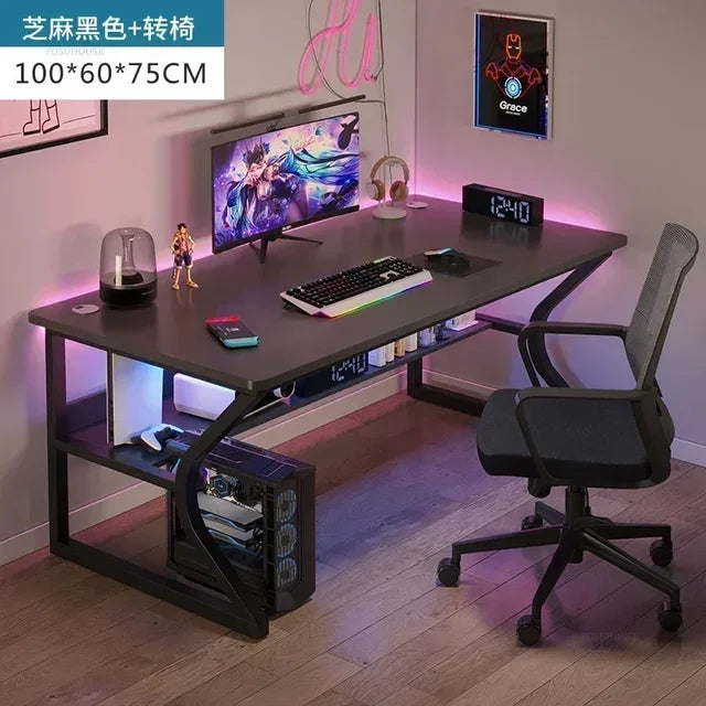 Home Bedroom Workbench Gaming Tables Simple Dormitory Desktop Computer Desks Office Furniture Student Study Writing PC Desk GM