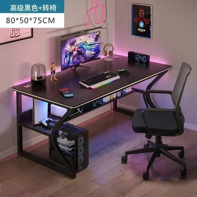 Home Bedroom Workbench Gaming Tables Simple Dormitory Desktop Computer Desks Office Furniture Student Study Writing PC Desk GM