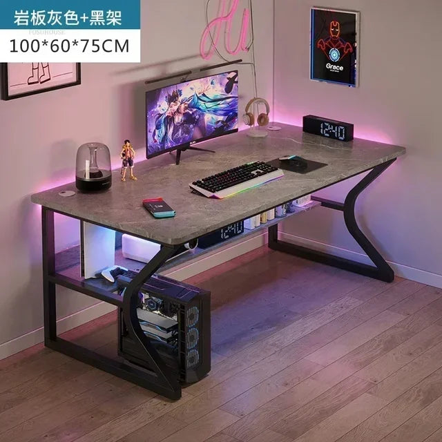 Home Bedroom Workbench Gaming Tables Simple Dormitory Desktop Computer Desks Office Furniture Student Study Writing PC Desk GM