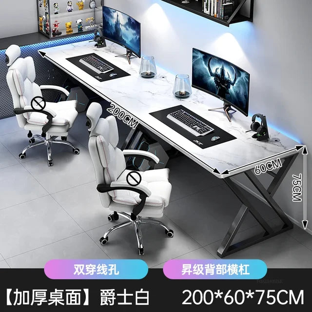 Home Double Long Computer Desks Office Furniture Desktop E-sports Gaming Tables Bedroom Simple Office Desk Student Study Table