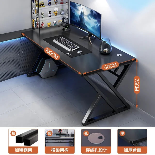 Home Double Long Computer Desks Office Furniture Desktop E-sports Gaming Tables Bedroom Simple Office Desk Student Study Table