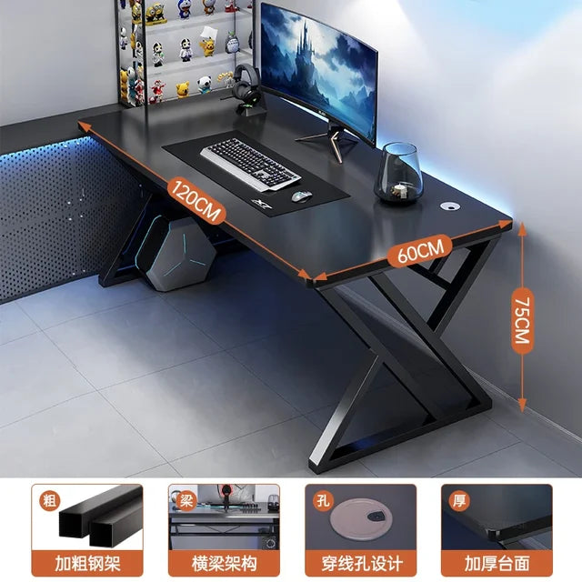 Home Double Long Computer Desks Office Furniture Desktop E-sports Gaming Tables Bedroom Simple Office Desk Student Study Table