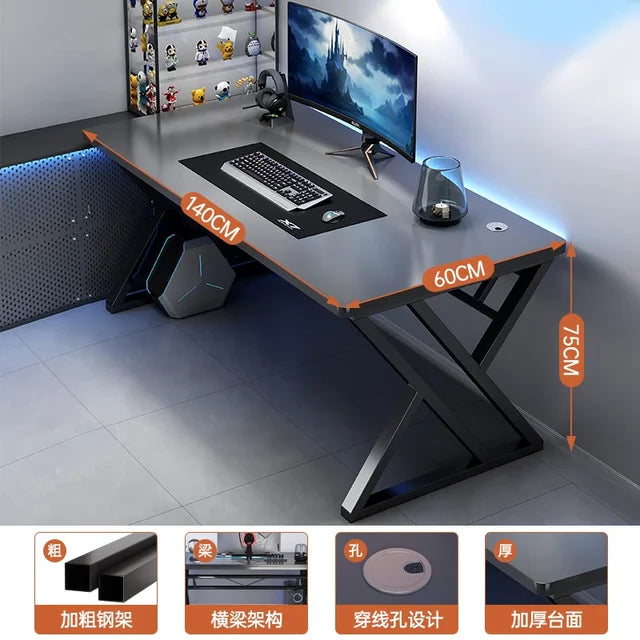 Home Double Long Computer Desks Office Furniture Desktop E-sports Gaming Tables Bedroom Simple Office Desk Student Study Table