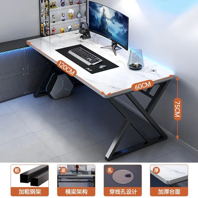 Home Double Long Computer Desks Office Furniture Desktop E-sports Gaming Tables Bedroom Simple Office Desk Student Study Table