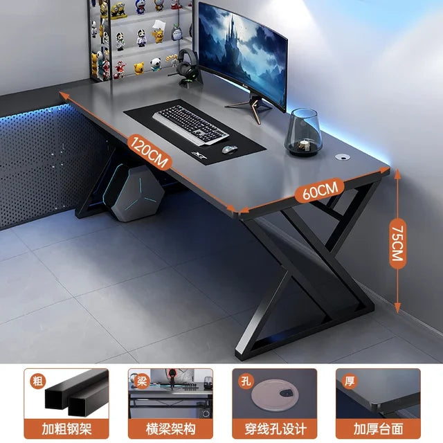 Home Double Long Computer Desks Office Furniture Desktop E-sports Gaming Tables Bedroom Simple Office Desk Student Study Table