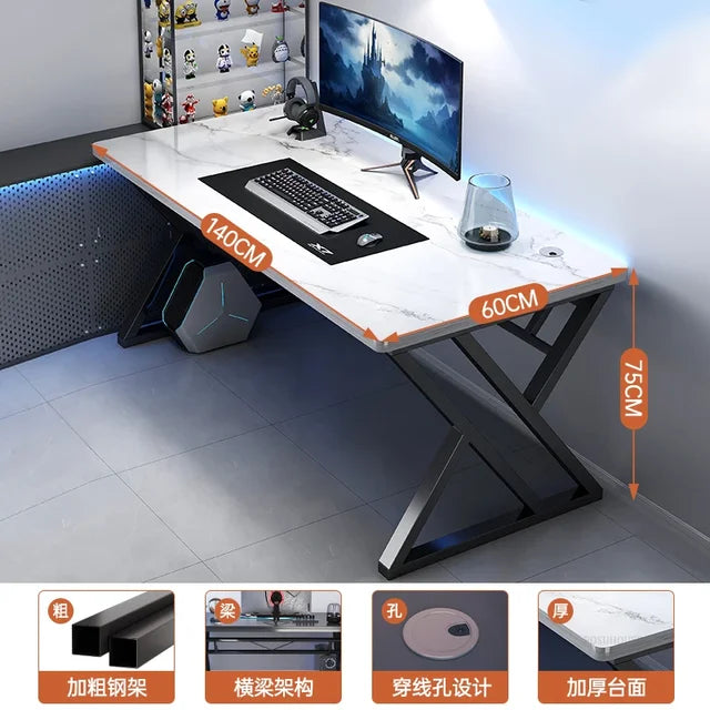 Home Double Long Computer Desks Office Furniture Desktop E-sports Gaming Tables Bedroom Simple Office Desk Student Study Table