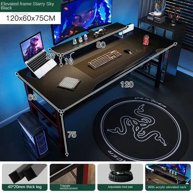 Luxury Desktop Computer Desks Simple Rental House Office Desk Furniture Home E-sports Gaming Desk Bedroom Student Study Table