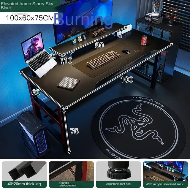 Luxury Desktop Computer Desks Simple Rental House Office Desk Furniture Home E-sports Gaming Desk Bedroom Student Study Table