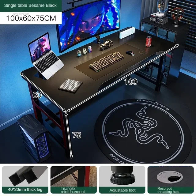 Luxury Desktop Computer Desks Simple Rental House Office Desk Furniture Home E-sports Gaming Desk Bedroom Student Study Table