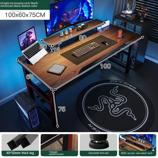 Luxury Desktop Computer Desks Simple Rental House Office Desk Furniture Home E-sports Gaming Desk Bedroom Student Study Table