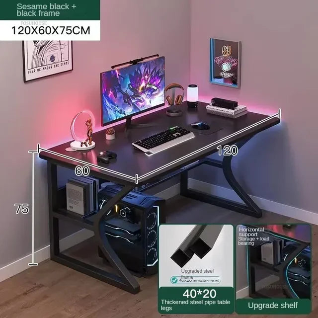 Luxury Desktop Computer Desks Simple Rental House Office Desk Furniture Home E-sports Gaming Desk Bedroom Student Study Table