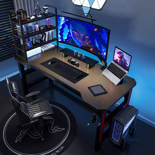 Luxury Desktop Computer Desks Simple Rental House Office Desk Furniture Home E-sports Gaming Desk Bedroom Student Study Table