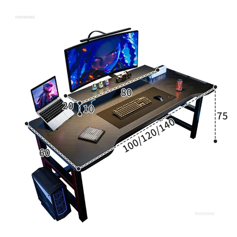 Luxury Desktop Computer Desks Simple Rental House Office Desk Furniture Home E-sports Gaming Desk Bedroom Student Study Table