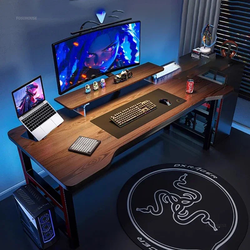 Luxury Desktop Computer Desks Simple Rental House Office Desk Furniture Home E-sports Gaming Desk Bedroom Student Study Table