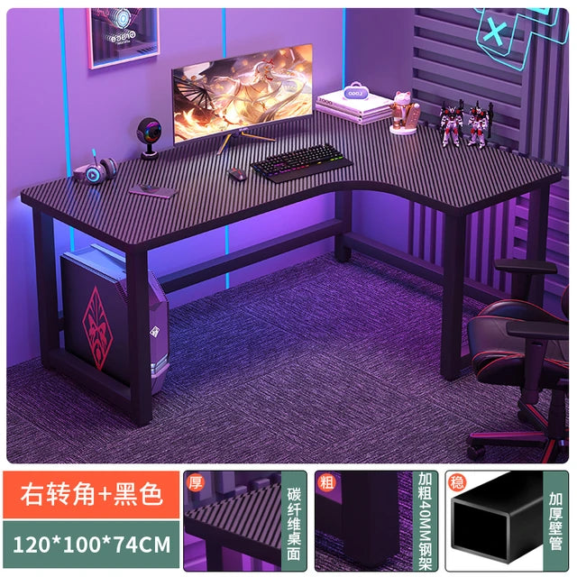 Modern Corner Gaming Table Desktop Computer Desks Home Bedroom Workbench Writing Desks Gaming Desk Bookshelves Computer Table U